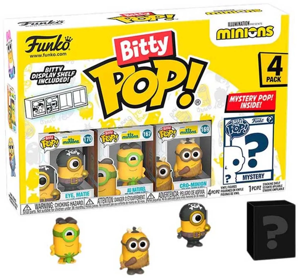 Funko Bitty Pop! 4-Pack Minions - Eye Matie - Multi