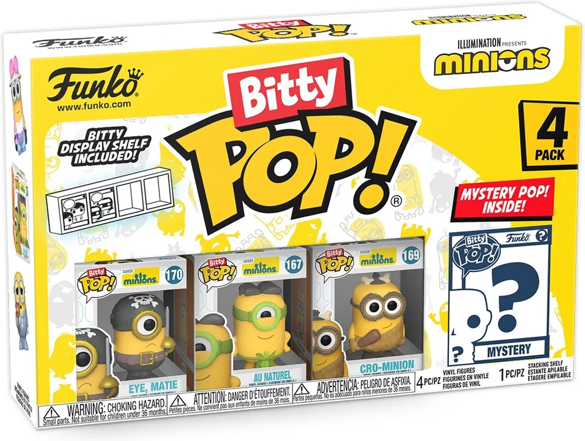 Funko Bitty Pop! 4-Pack Minions - Eye Matie - Multi - afbeelding 6 van 6