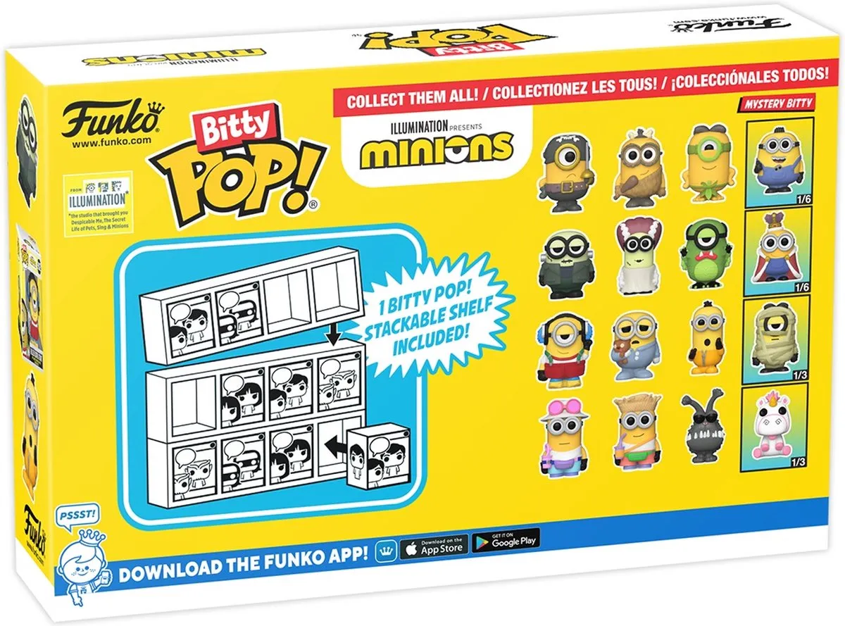 Funko Bitty Pop! 4-Pack Minions - Eye Matie - Multi