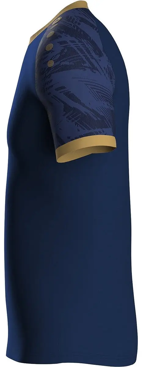 JAKO Iconic Shirt Korte Mouw Kinderen 164 - Marine