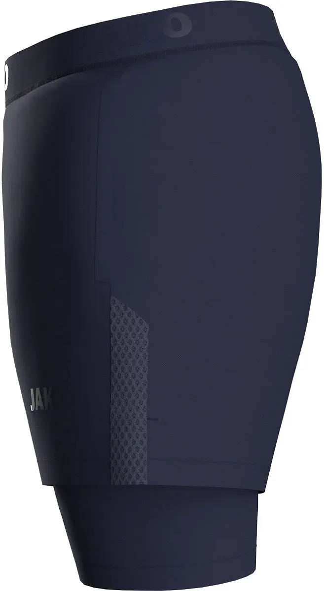 JAKO Power 2-in-1 Short Dames 44 - Marine