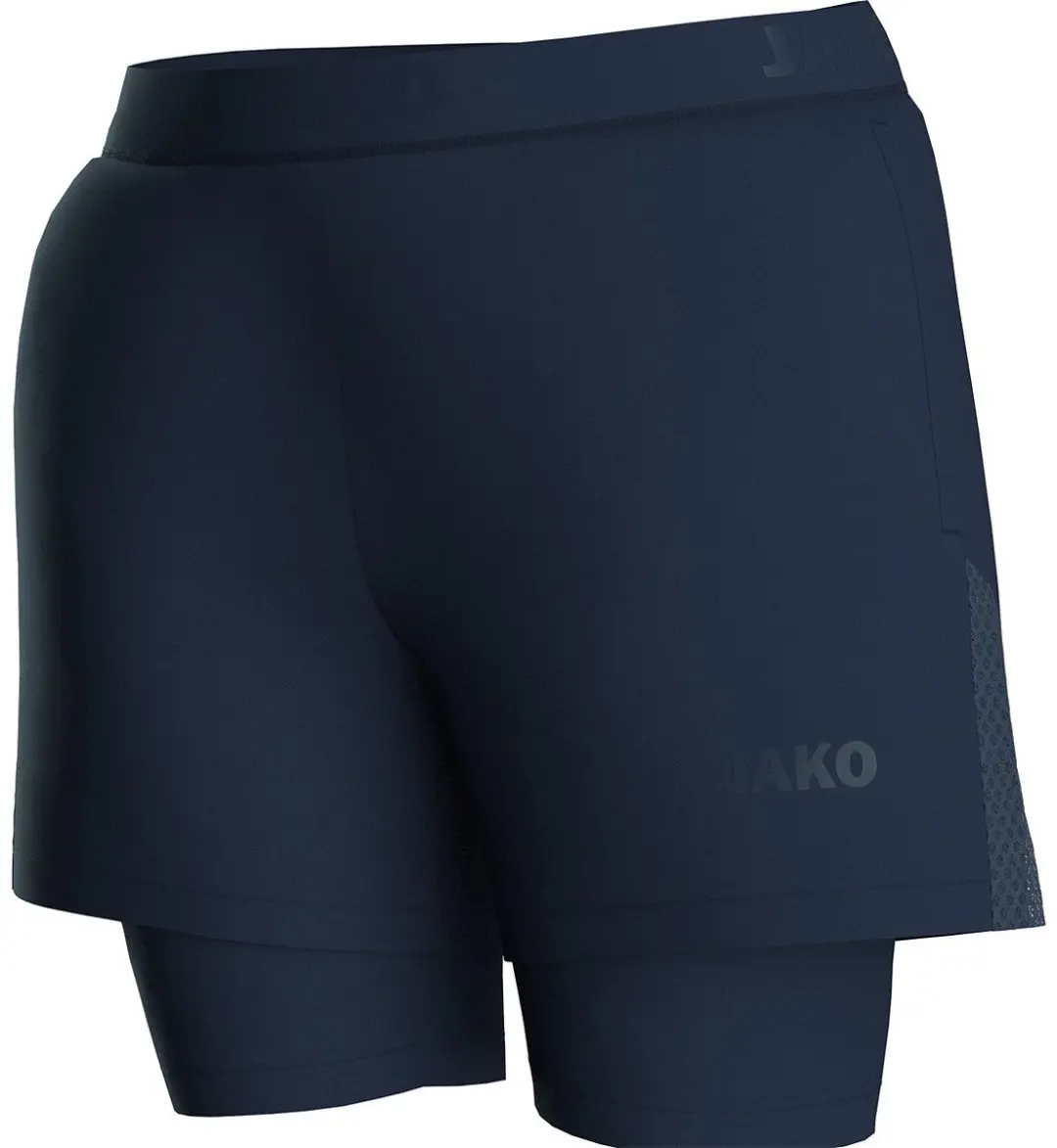 JAKO Power 2-in-1 Short Dames 44 - Marine