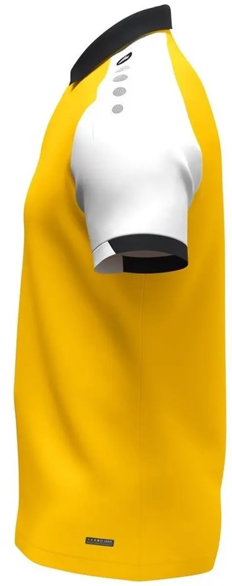 Jako Dynamic Polo Heren - Geel/Wit/Zwart S