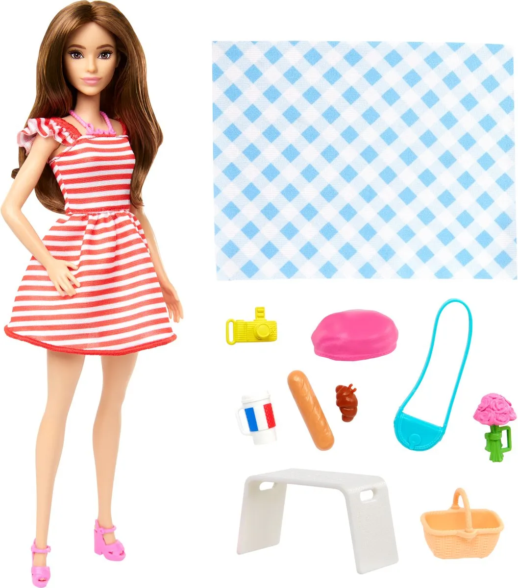 Mattel Barbie Roze Paspoort Parijs Pop