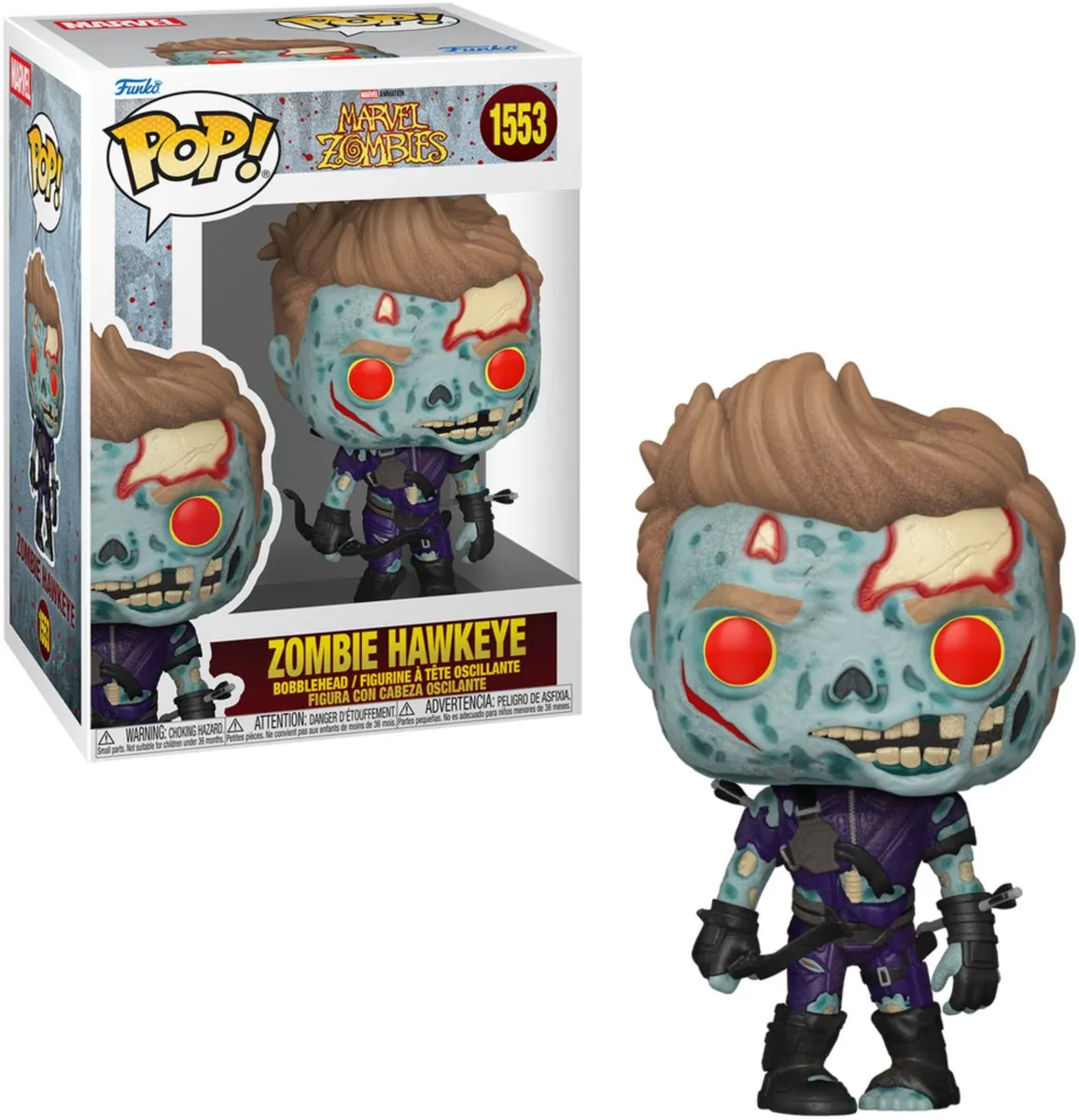 Funko Pop! Marvel Zombies Hawkeye #1553 - Multicolor