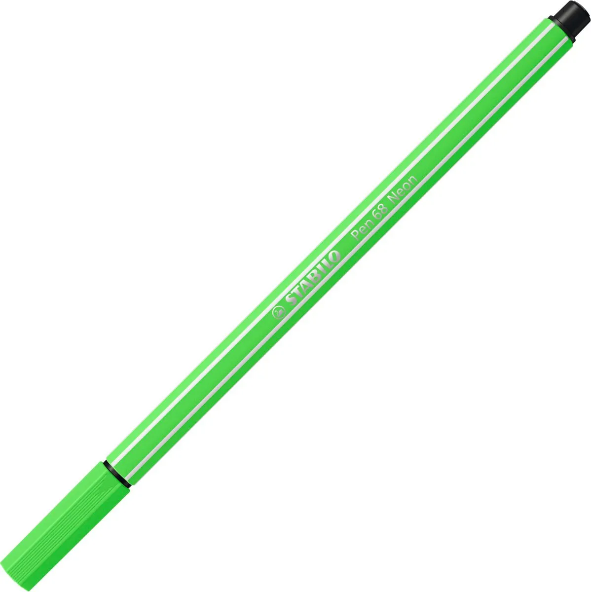 STABILO Pen 68 Premium Viltstiften - 15 Stuks (10 Standaard + 5 Neon)