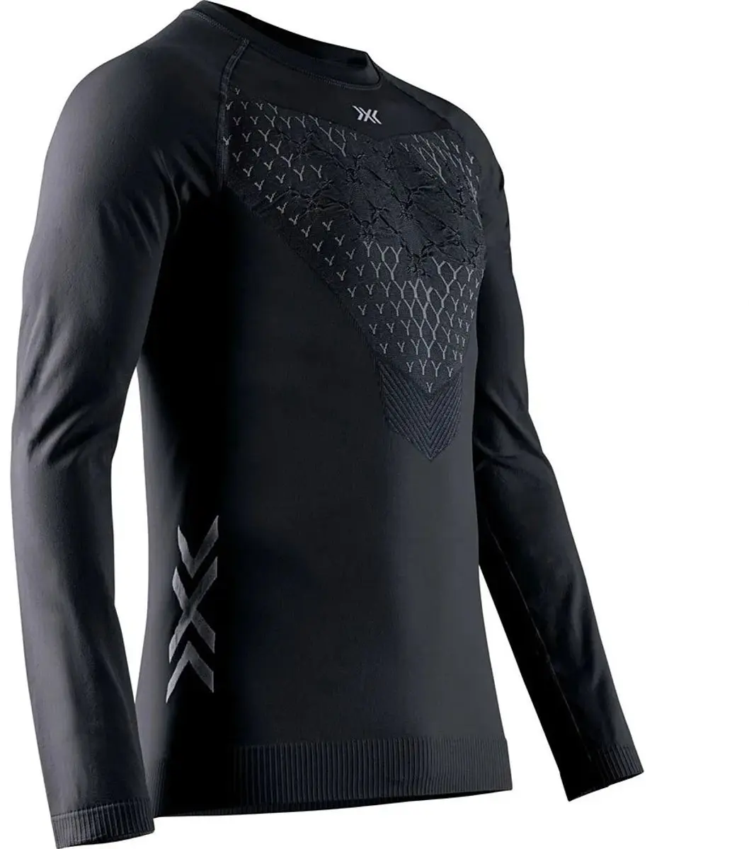 X-Bionic Twyce Run Shirt Heren - Lange mouwen - Zwart/Antraciet M