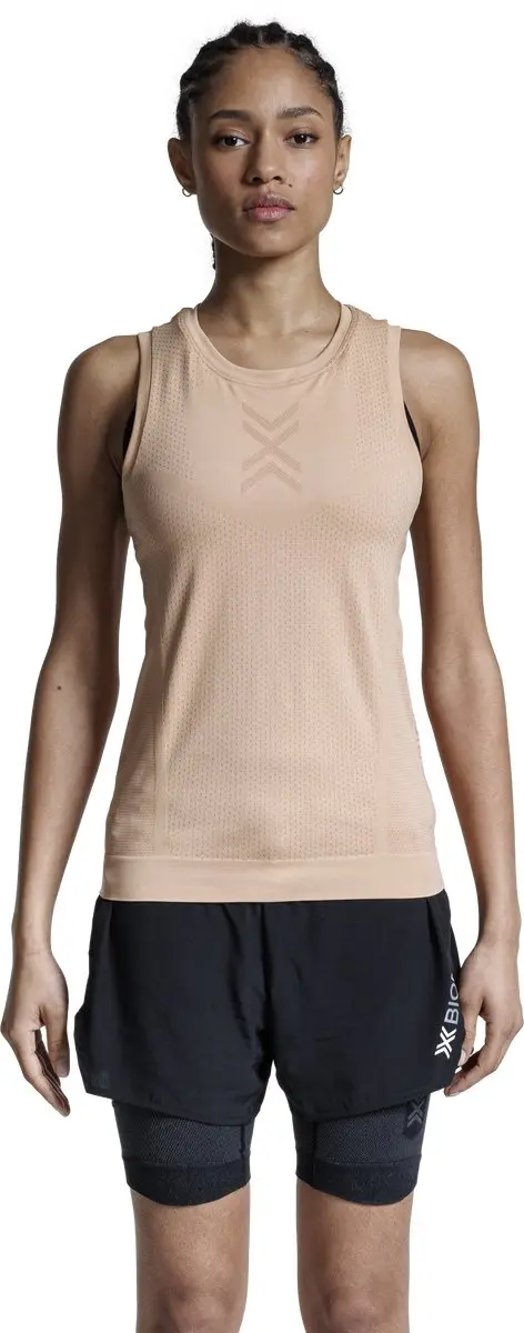 X-Bionic Xceed Run Tanktop Dames - L - Verse perzik/Stoffige roos