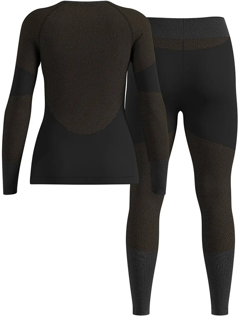 ODLO Fundamentals Performance Warm Basislaag Set - L - Zwart - afbeelding 2 van 3