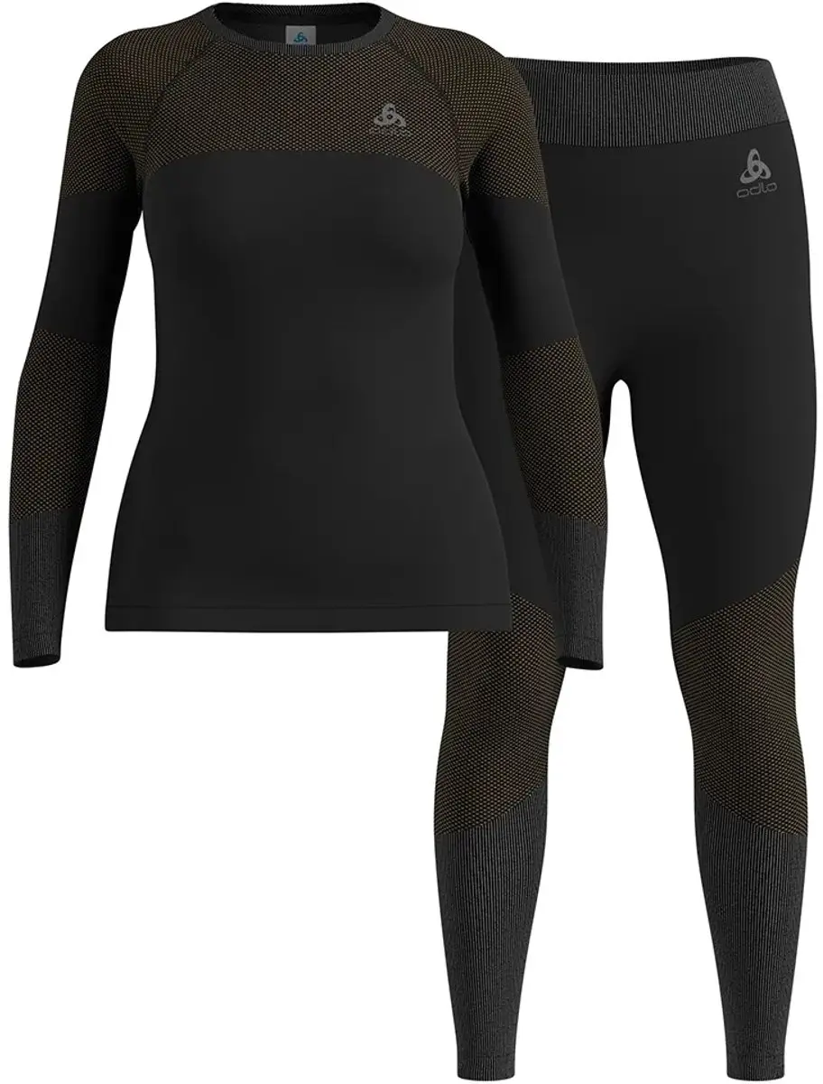 ODLO Fundamentals Performance Warm Basislaag Set - L - Zwart - afbeelding 3 van 3