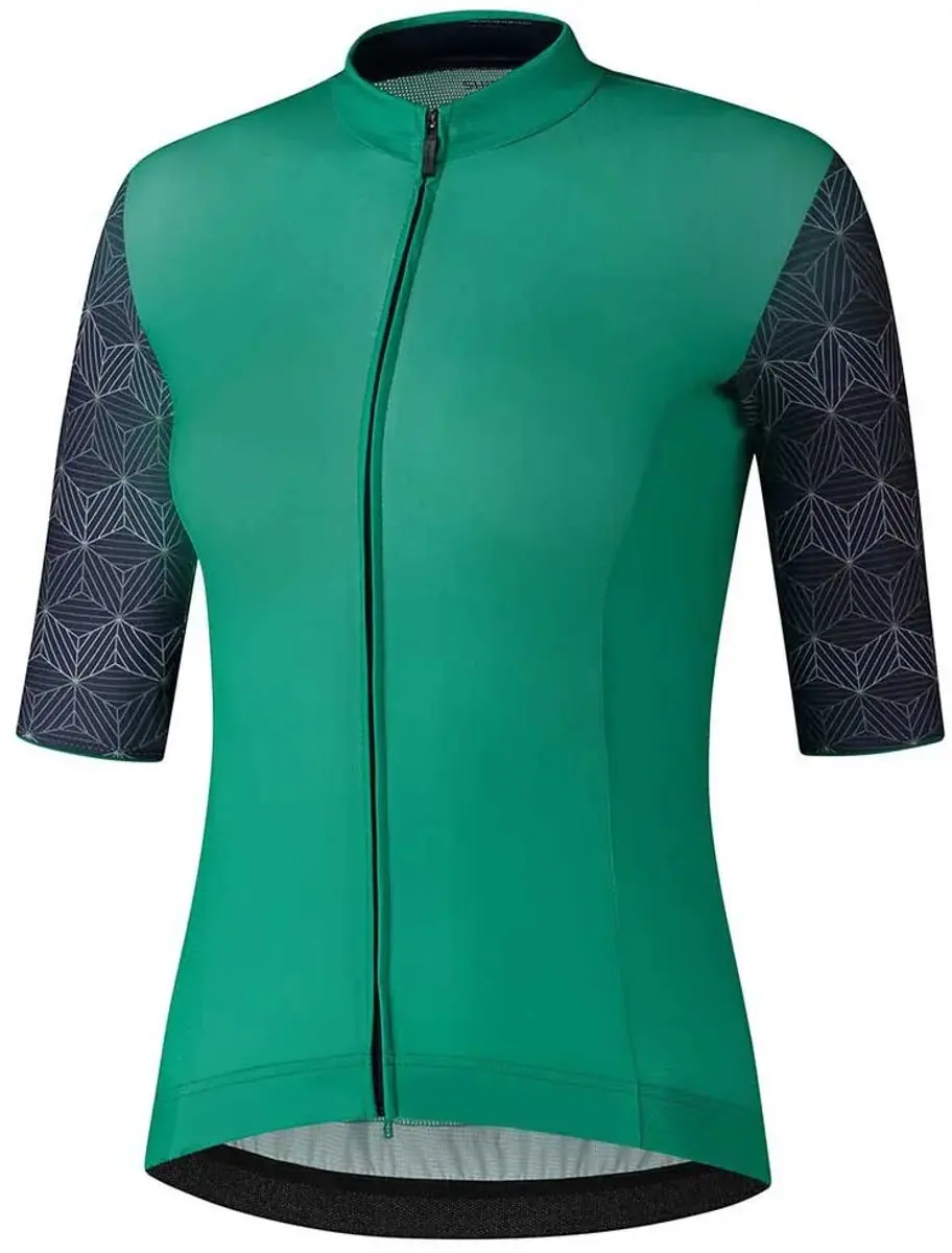 Shimano Yuri Korte Mouw Wielertrui - S - Groen