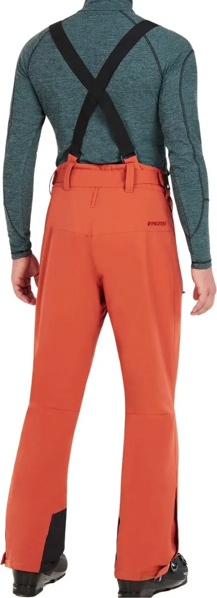 Protest Owens Skibroek Heren - Waterafstotend 10K - Brick Orange - afbeelding 6 van 6