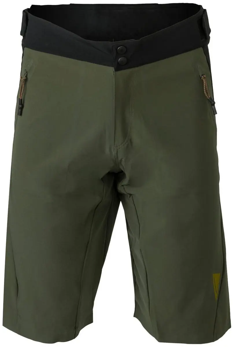 Premium MTB korte fietsbroek venture army green heren