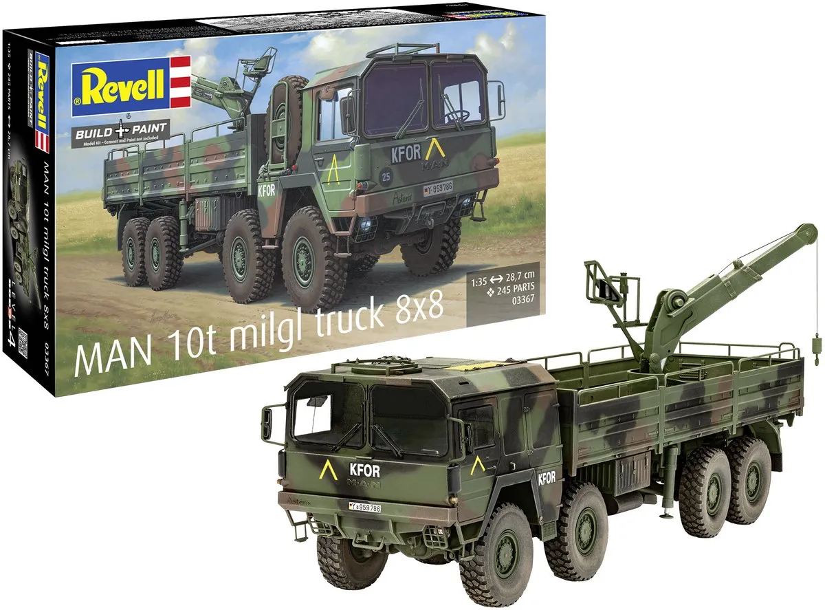 Revell MAN Kat1 10t Milgl 8x8 Truck Modelbouwpakket 1:35