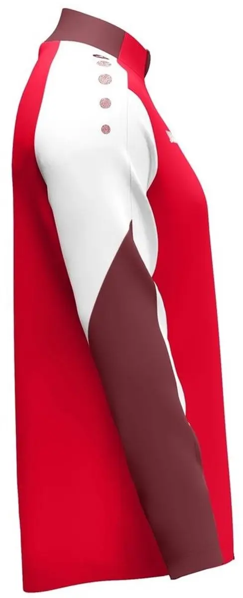 Jako Dynamic Polyestervest Dames XL - Rood/Wit/Donkerrood