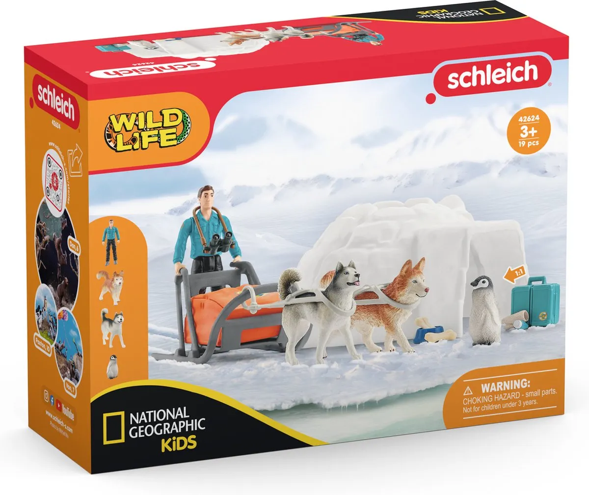 Schleich WILD LIFE Antarctic Expedition Speelfigurenset 42624 - Multikleuren