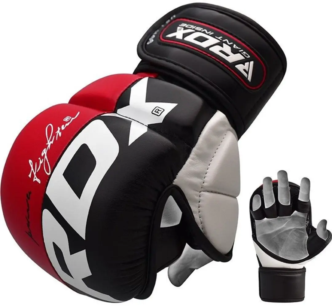 RDX Sports T6 Plus MMA Handschoenen 8oz - Rood Maat S - afbeelding 6 van 6