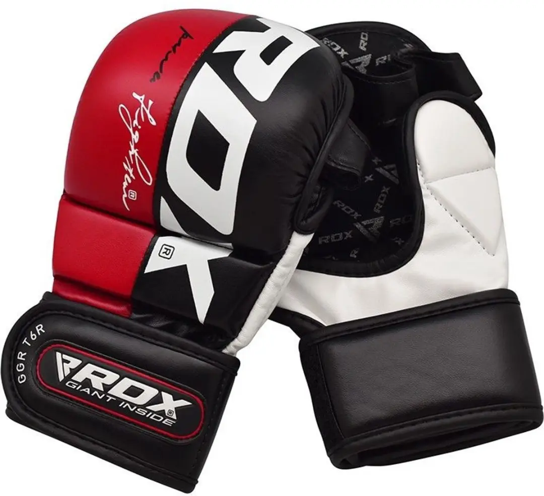 RDX Sports T6 Plus MMA Handschoenen 8oz - Rood Maat S