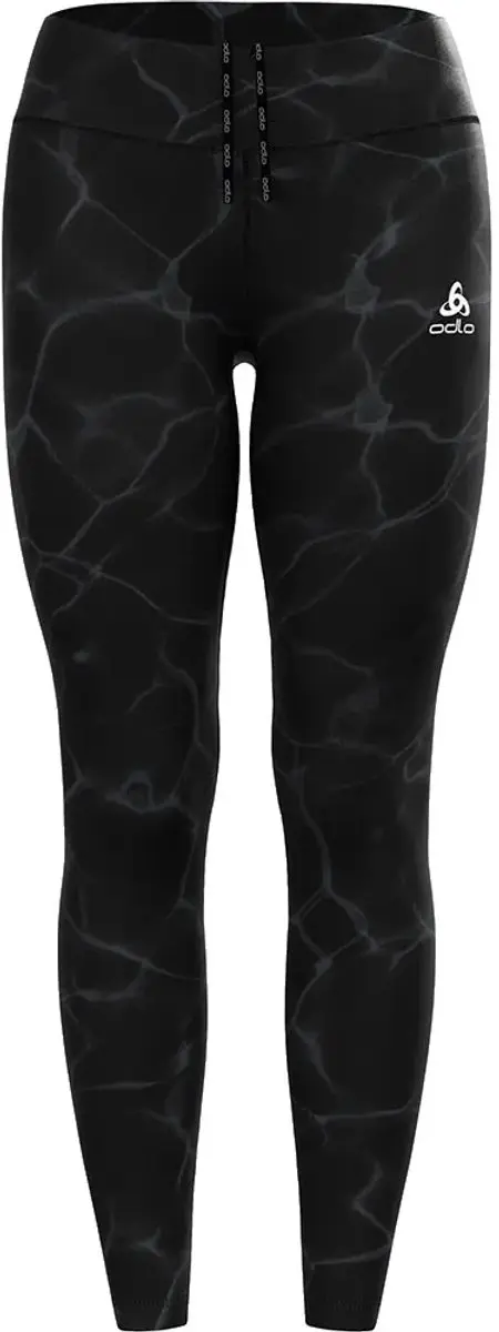 Odlo Zeroweight Print Leggings Zwart XS Vrouw