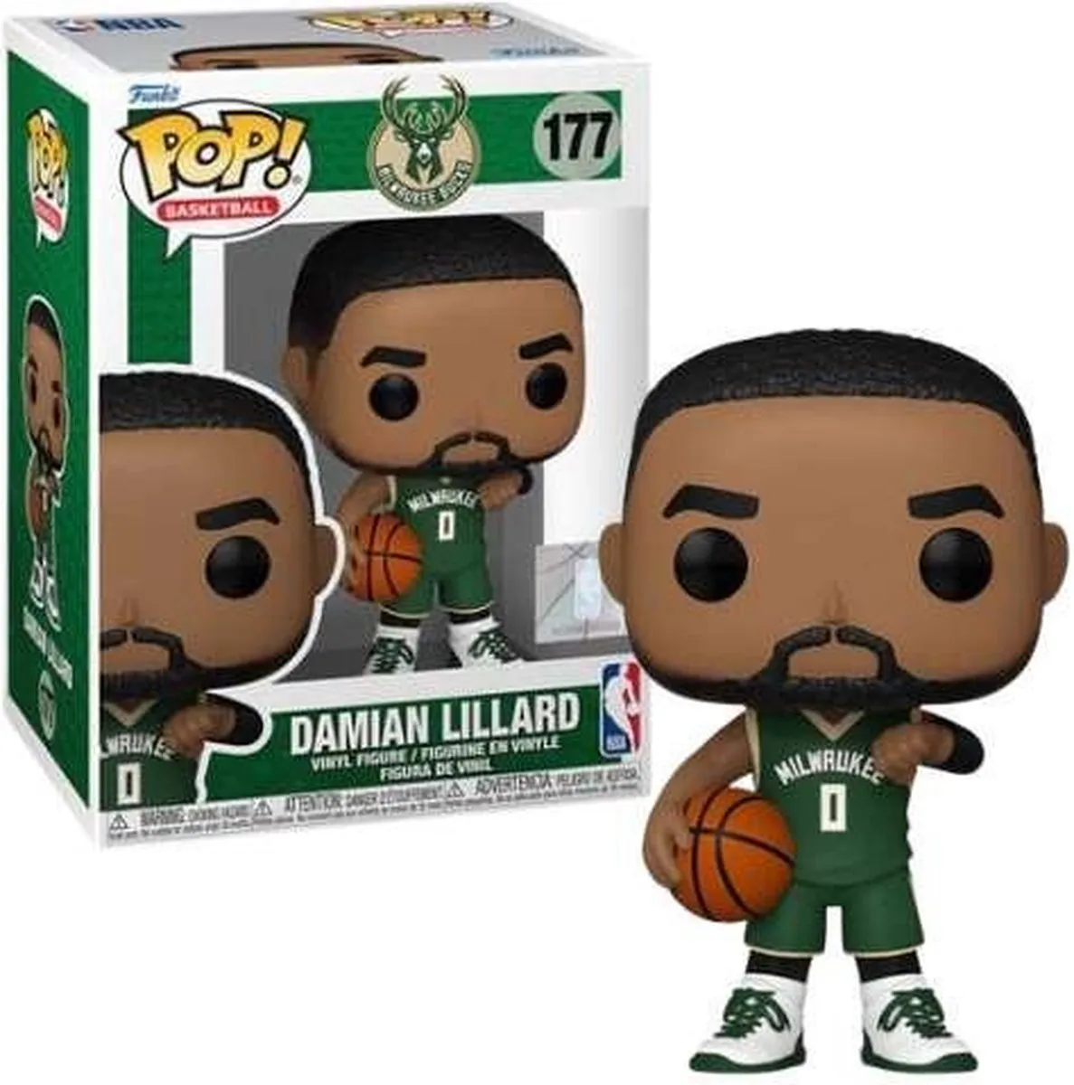 Funko Pop! Basketball Milwaukee Bucks Damian Lillard #177