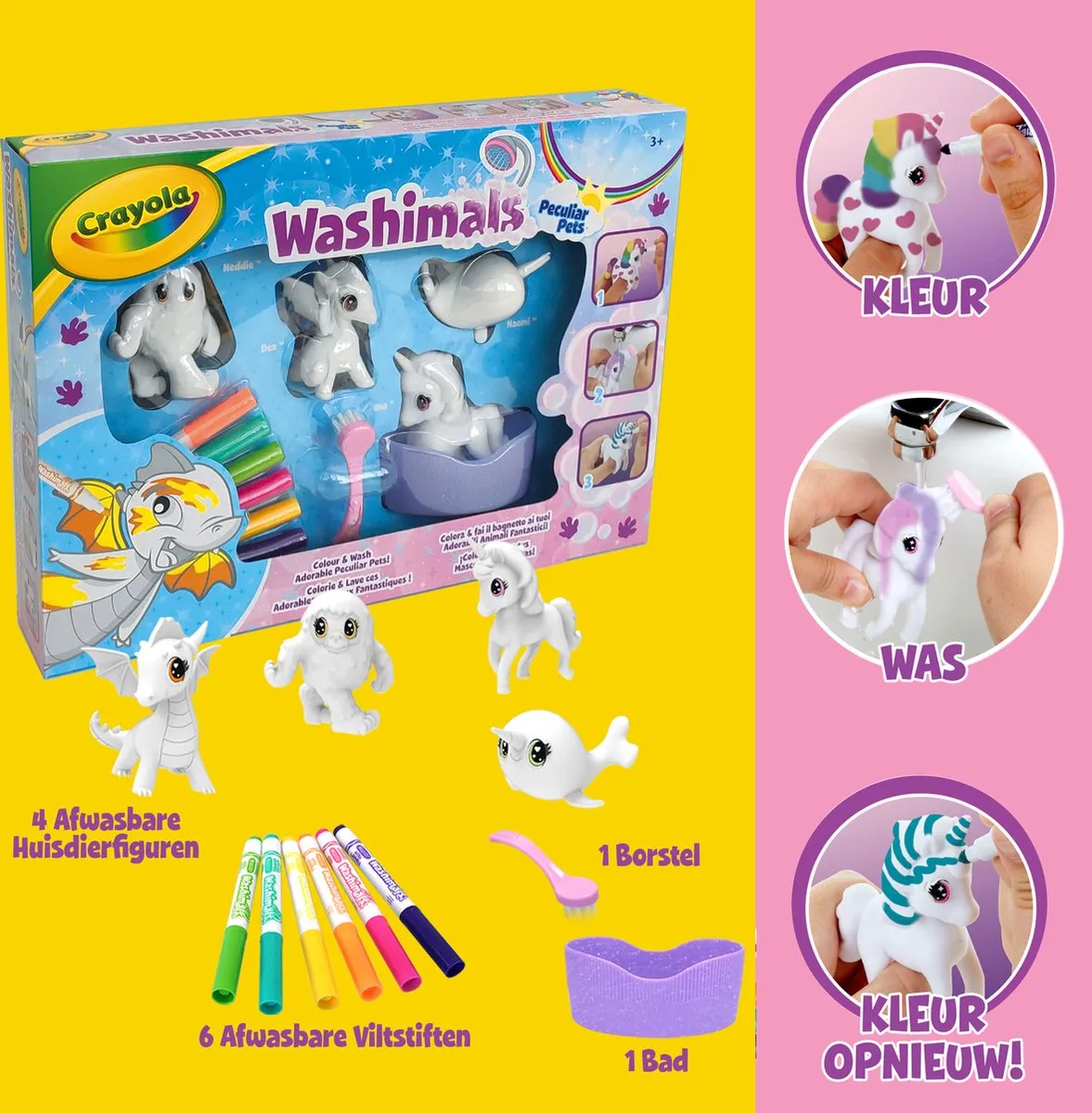 Crayola Washimals Fantasiewezens Hobbypakket - Veelkleurig