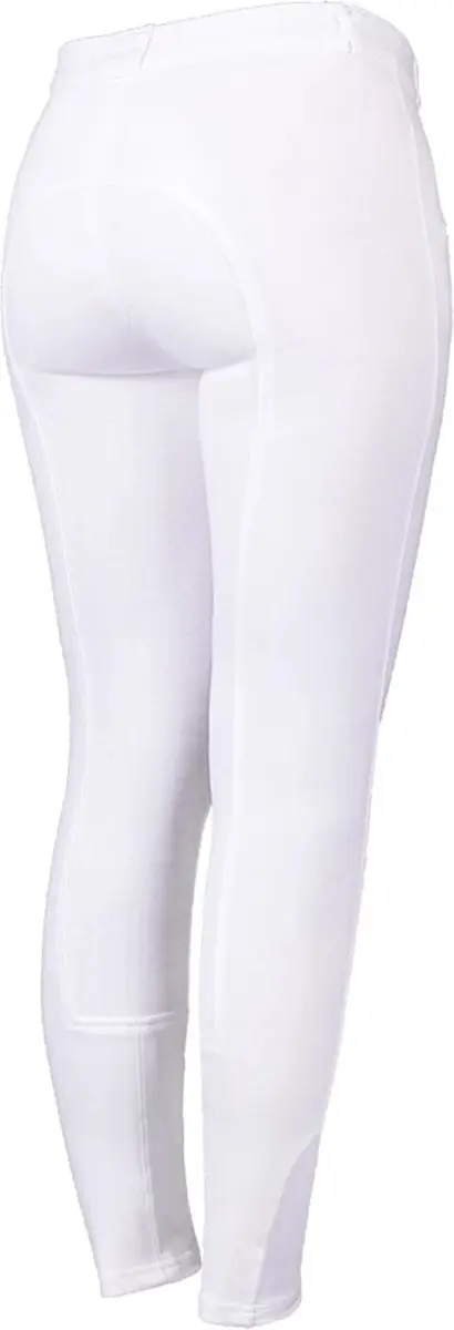 QHP Rijbroek Junior Fullgrip Wit - Maat 116