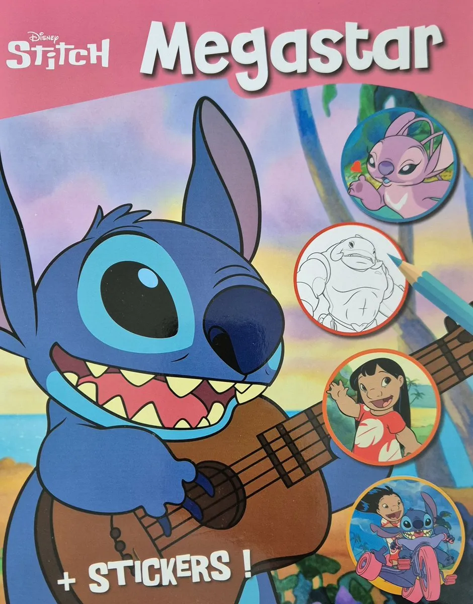 Disney Stitch Megastar Kleurboek met Stickers
