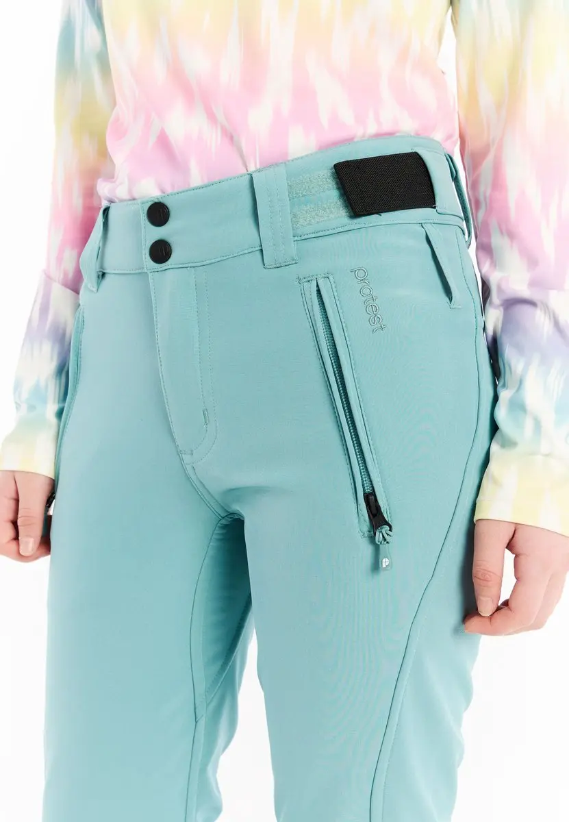 Protest Relole Skibroek Meisjes 140 - Softshell - Waterkolom 10K - Glacial Blue - afbeelding 4 van 6