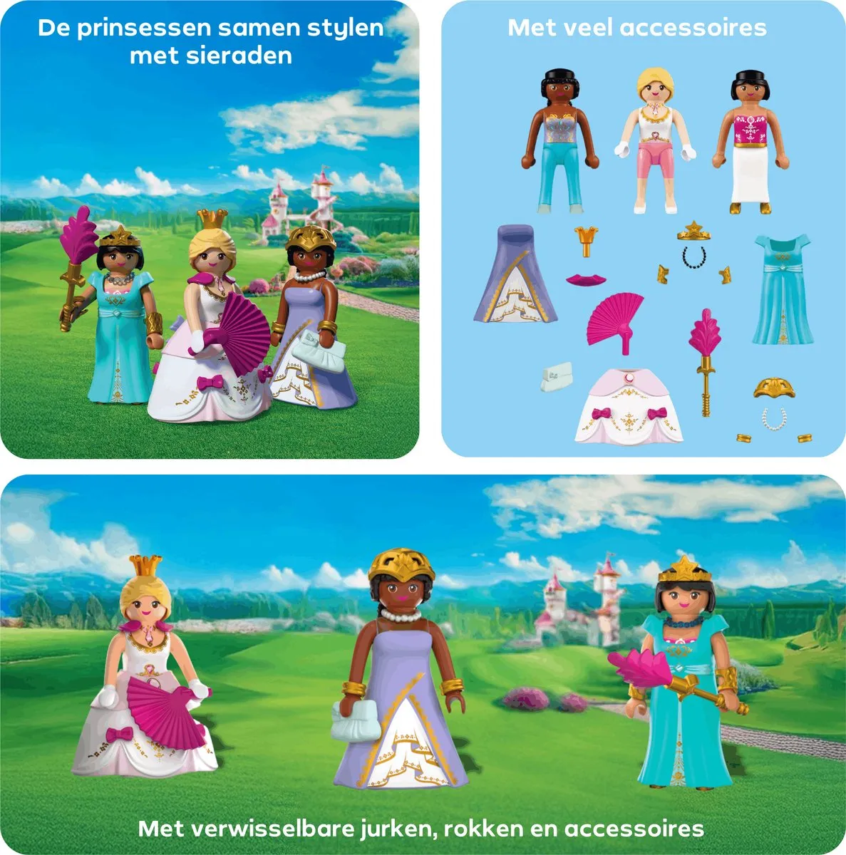 Playmobil Princess Drie Prinsessen 72055 - 3 Figuren - Multicolor