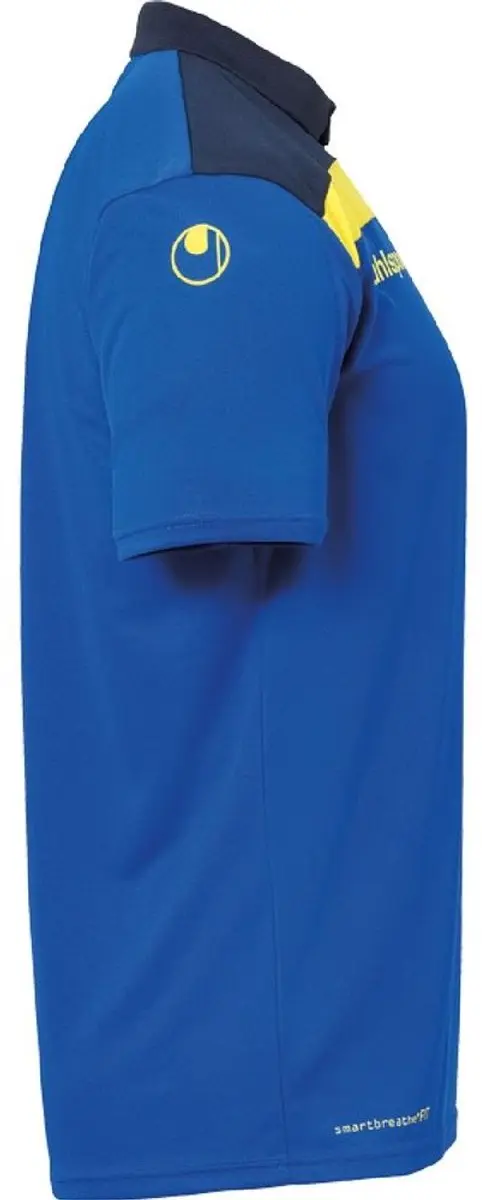 Uhlsport Offense 23 Polo Shirt - Azuur/Blauw-Marine/Limoen Geel 3XL