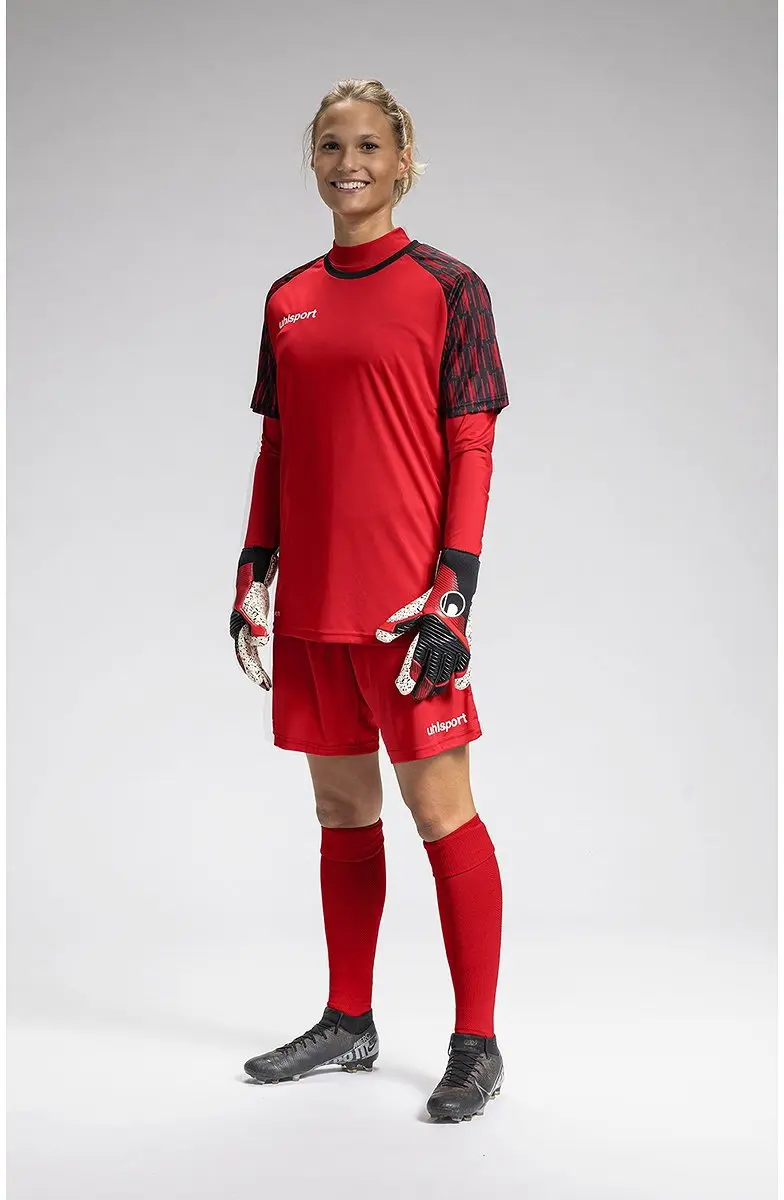 Uhlsport Reaction Keeperset Kinderen 128 - Rood/Zwart