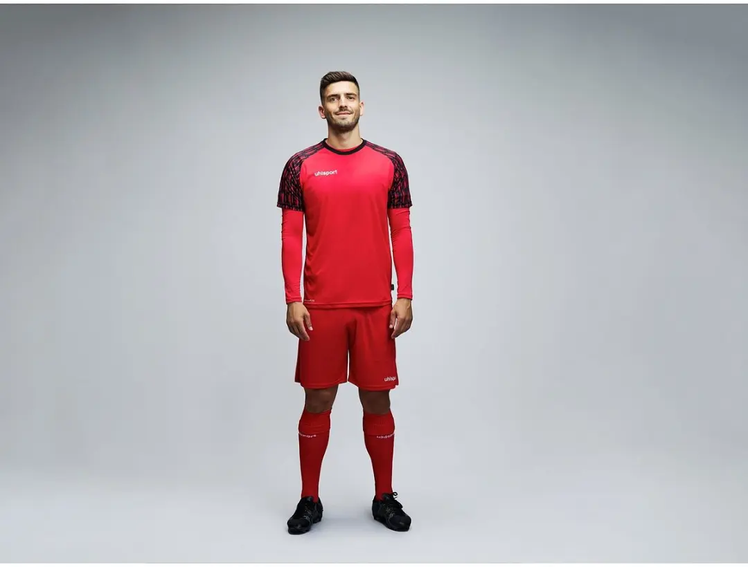 Uhlsport Reaction Keeperset Kinderen 128 - Rood/Zwart