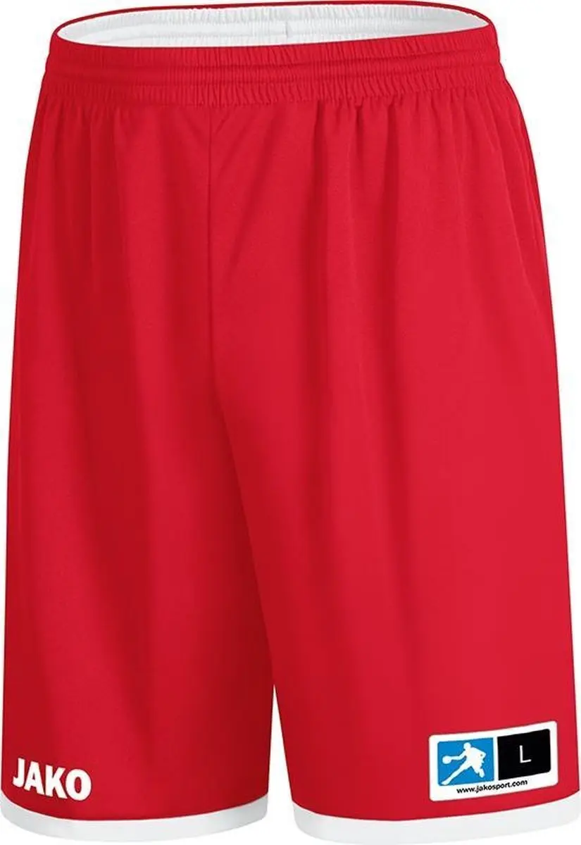 JAKO Change 2.0 Reversible Short Heren - M - Wit/Rood