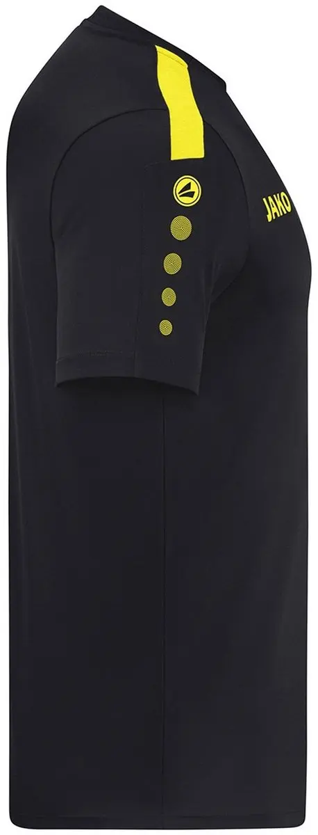 JAKO Power KM Shirt Junior 164 - Zwart/Geel