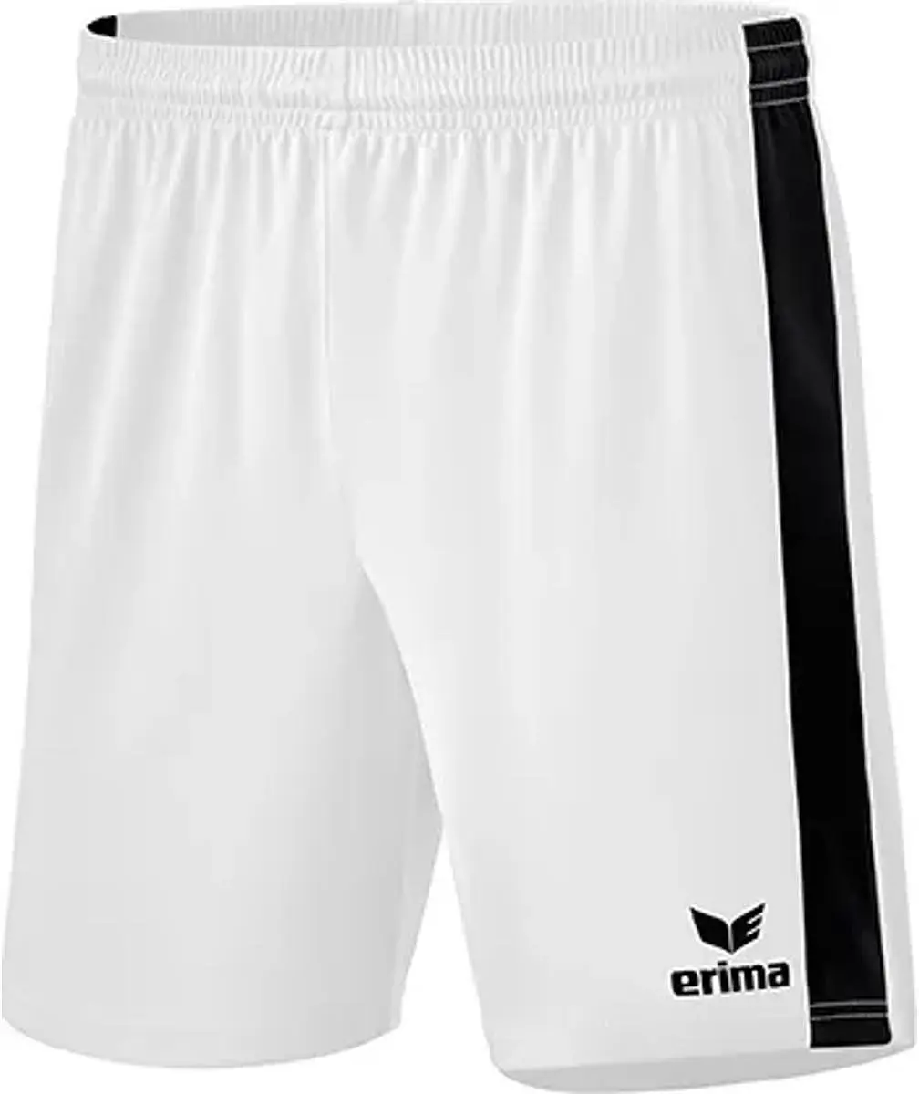Erima Retro Star Short Junior 140 - Zwart/Wit