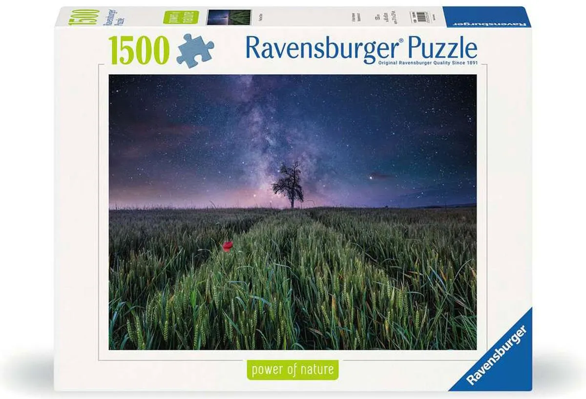 Ravensburger Donkere hemel boven veld Puzzel 1500 Stuks