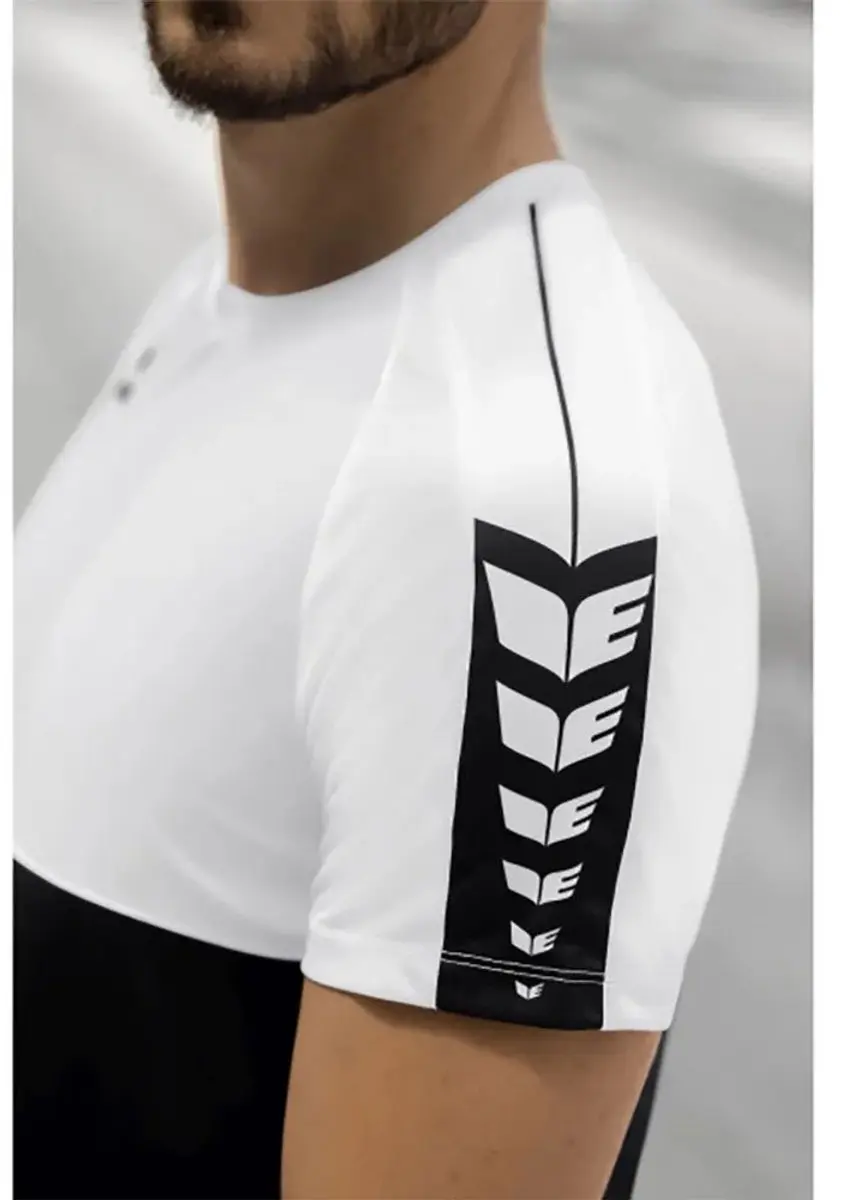 Erima Six Wings T-Shirt Heren L - Zwart/Wit