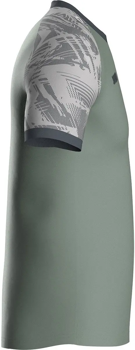 JAKO Iconic Shirt Korte Mouw Heren - Mintgroen/Zachtgrijs/Antra Light XL