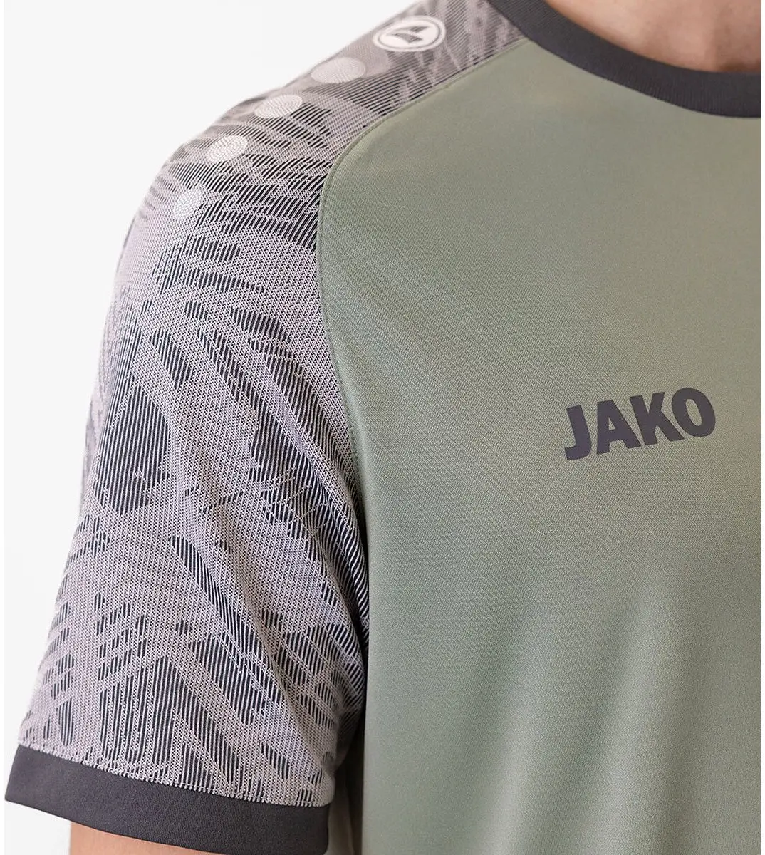 JAKO Iconic Shirt Korte Mouw Heren - Mintgroen/Zachtgrijs/Antra Light XL