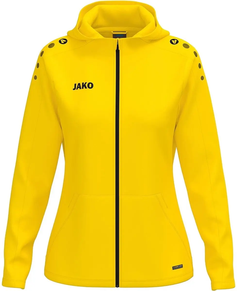 JAKO One Jas met Kap Dames - Geel - Maat 38