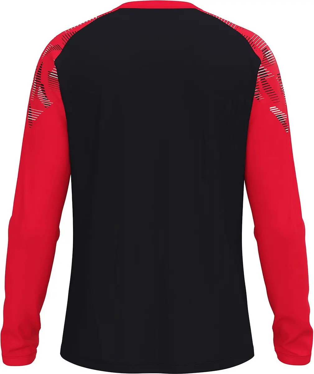 Jako Sonic Longsleeve Heren - L - Zwart/Rood
