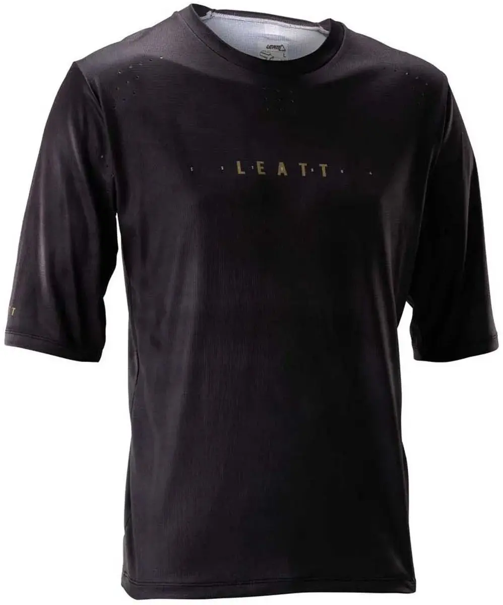 Leatt Gravity 4.0 Korte Mouw Wielertrui Zwart XL Man