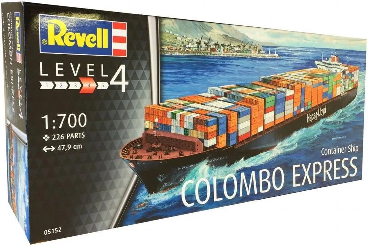 Revell 05152 Container Ship COLOMBO EXPRESS Modelbouwpakket 1:700 - Multi