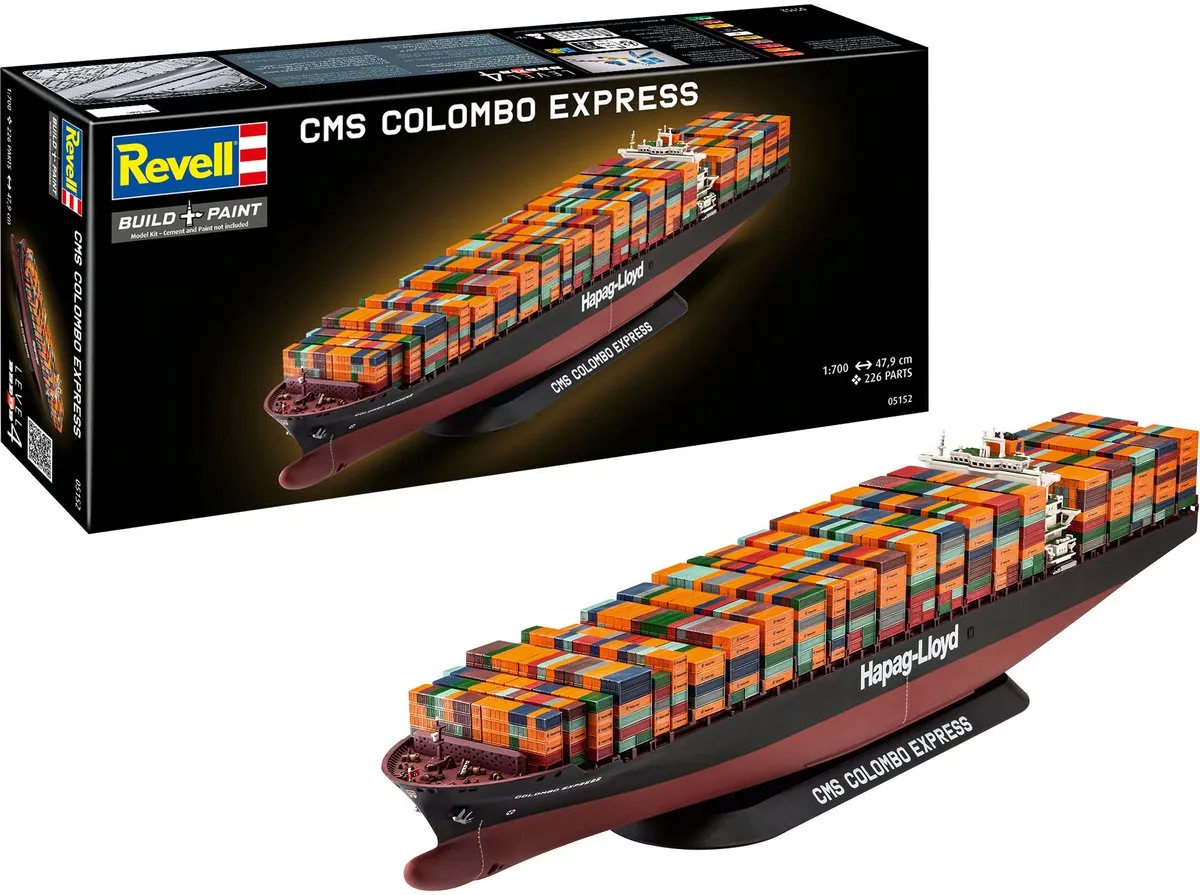 Revell 05152 Container Ship COLOMBO EXPRESS Modelbouwpakket 1:700