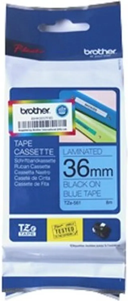 Brother TZE561 Tape Lamineer 36mm - Kleurloos