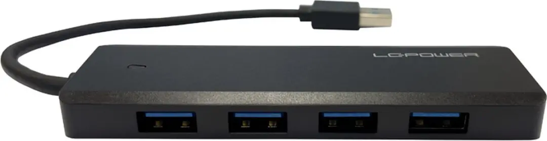LC Power LC-HUB-U3-4-V2 USB 3.2 Hub - 4x Type-A + 1x Type-C - Zwart