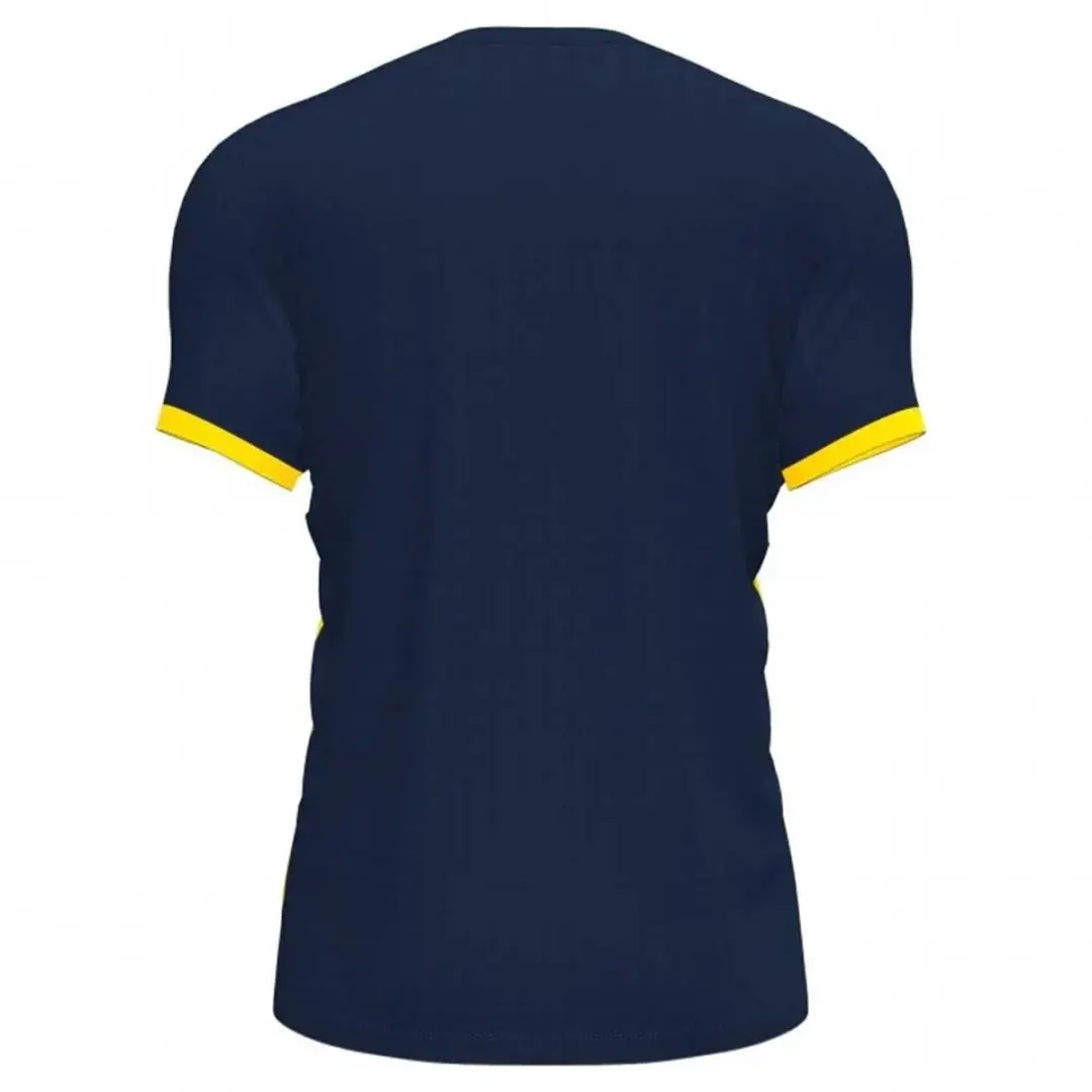 Joma Supernova III Shirt Korte Mouw Kinderen 164 - Marine/Geel