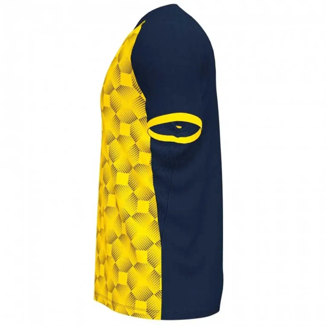 Joma Supernova III Shirt Korte Mouw Kinderen 164 - Marine/Geel