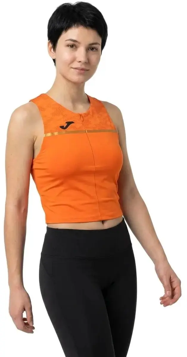 Joma Record III Mouwloos T-shirt - M - Oranje - afbeelding 2 van 2