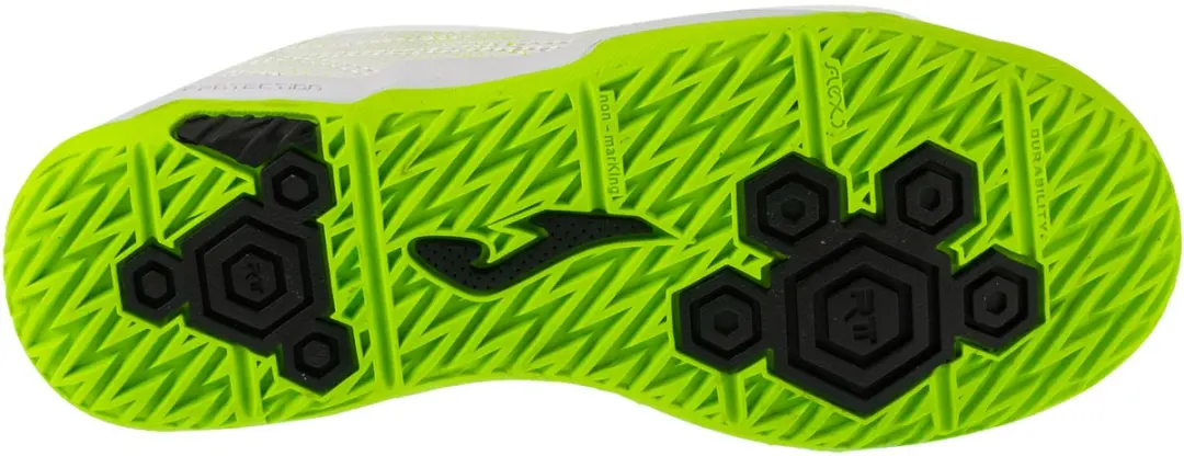 Joma Evolution Jr 25 EVJW IN Schoenen - AG - Wit/Zwart - afbeelding 4 van 5
